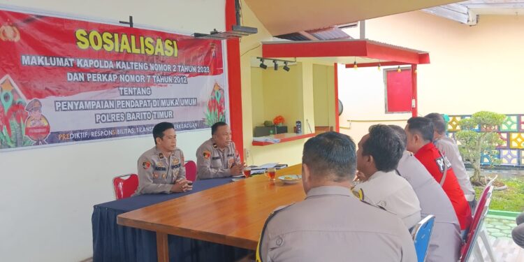 Kasubsiluhkum Beri Penyuluhan Hukum di Polsek Dusun Timur