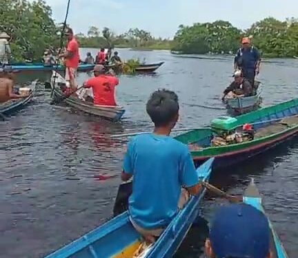 Dua Klotok Cis Terlibat Laka Air di Sungai Sirau