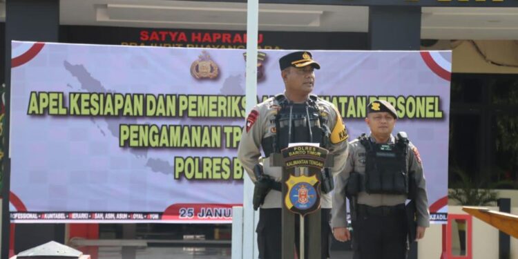 Kapolres Bartim Tegaskan Pentingnya Pedomani SOP Pengamanan TPS