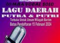 Lomba Vocal Solo Lagu Daerah