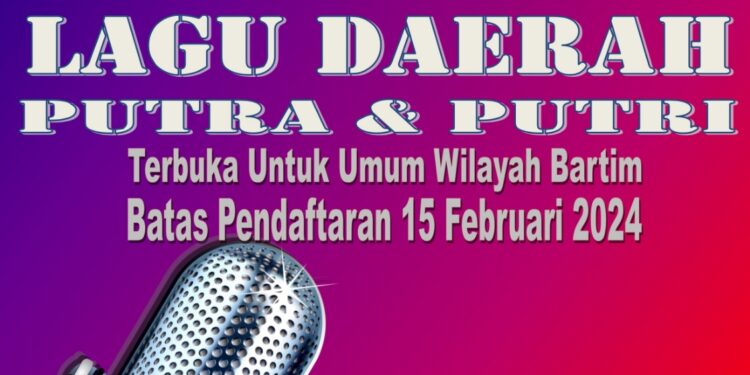 Lomba Vocal Solo Lagu Daerah