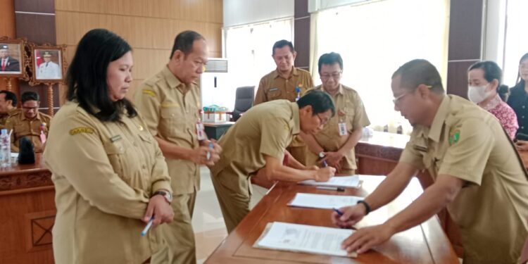 Kabupaten Barito Timur mengikuti penyelenggaraan kick off yang diselenggarakan Pemprov Kalteng secara video conference