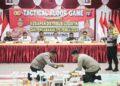 Jajaran Polres Barito Timur, menggelar Tactical Floor Game (TGF) Kesiapan Distribusi Logistik dan Pengamanan TPS Pemilu Tahun 2024