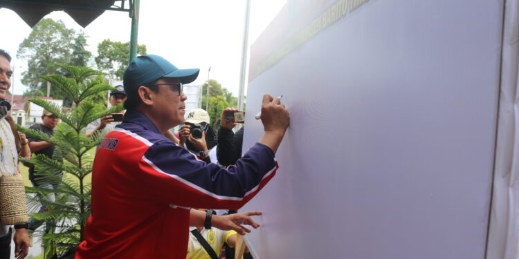 Komitmen Pemerintah Kabupaten Bartim untuk menyelenggarakan Pemilu 2024 dengan damai, aman, dan lancar.
