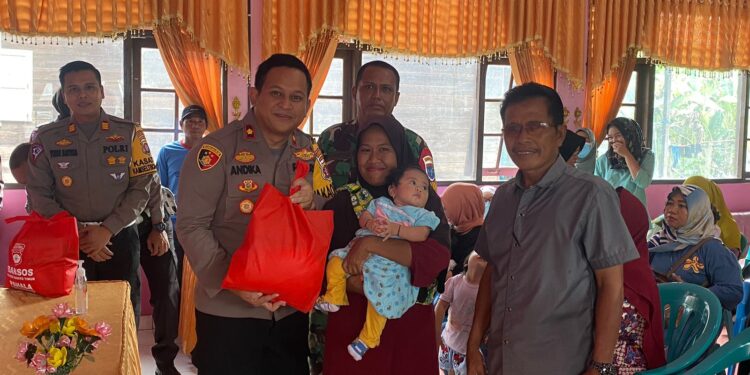 Polres Bartim membantu pemerintah untuk mencegah gagal tumbuh anak atau stunting.