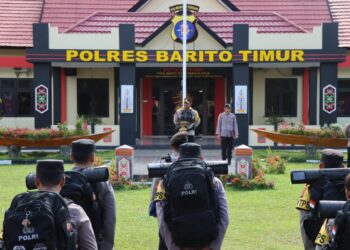 Polres Barito Timur Gelar Apel Konsolidasi Pasca PAM TPS
