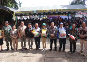 Ramai ! Warga Serbu Pasar Penyeimbang di Tamiang Layang