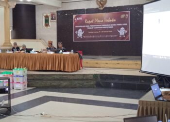 KPU Bartim Gelar Rapat Pleno Rekapitulasi Suara Pemilu 2024
