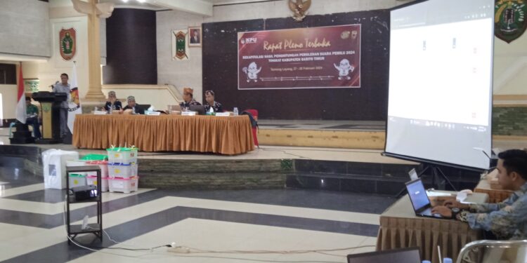 KPU Bartim Gelar Rapat Pleno Rekapitulasi Suara Pemilu 2024