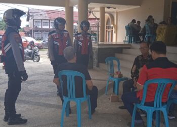 Ciptakan Suasana Kondusif, Satsamapta Polres Barito Timur Aktif Patroli Dialogis