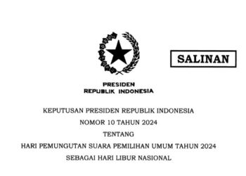 14 Februari 2024 Ditetapkan sebagai Libur Nasional