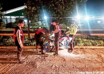 Satsamapta Polres Barito Timur Lakukan Patroli Perintis Presisi untuk Menjaga Keamanan Malam