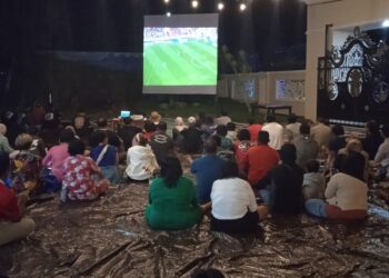Fasilitasi Hiburan Masyarakat Barito Timur, Adi Garoe Inisiatif Gelar Nonton Bareng Semifinal Asia U-23