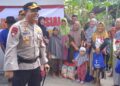 Polres Barito Timur Distribusikan 200 Paket Sembako Gratis di Ampah Kota