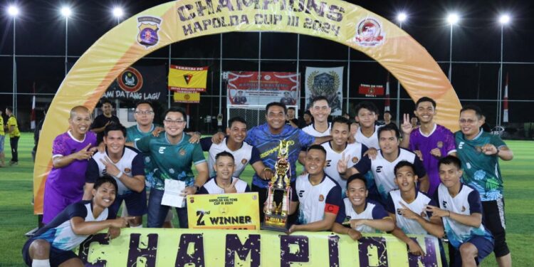 Polres Barito Timur Raih Posisi Runner Up di Mini Soccer Kapolda Cup III 2024
