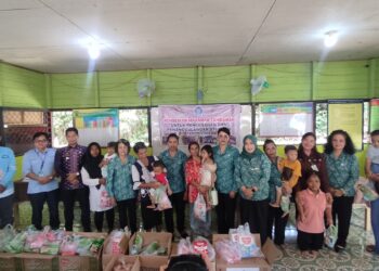 TP-PKK Kabupaten Barito Timur Salurkan Bantuan Makanan Tambahan untuk Balita dan Ibu Hamil