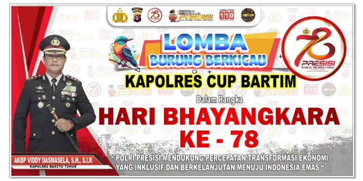 Polres Barito Timur Gelar Lomba Burung Berkicau Kapolres Bartim Cup untuk Meriahkan Hari Bhayangkara ke-78