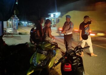 Polsek Dusun Tengah Gelar Patroli Dialogis, Tingkatkan Kewaspadaan Terhadap Curanmor