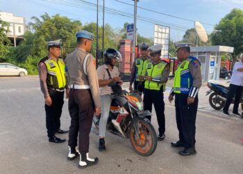 Operasi Patuh Telabang Sasar Kelengkapan  Surat Kendaraan Personel Polres Bartim