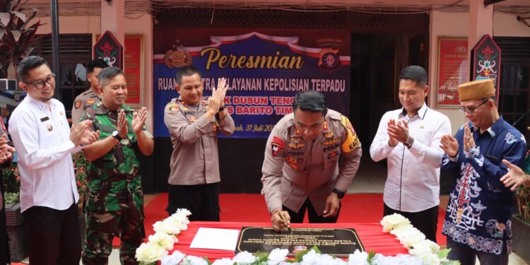 Kapolres Barito Timur Resmikan Ruang Pelayanan Publik Polsek Dusun Tengah