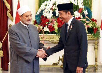 Presiden Jokowi Sambut Grand Syekh Al Azhar di Istana Merdeka