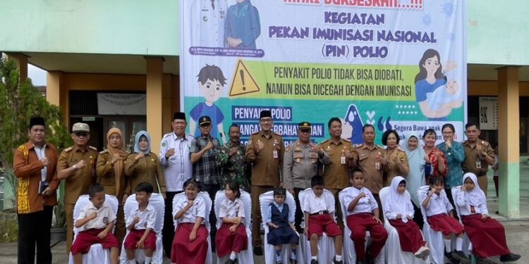 Pencanangan Pekan Imunisasi Nasional Polio Tahun 2024 di Kabupaten Barito Selatan Resmi Dimulai
