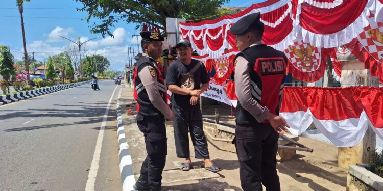 Polres Barito Timur Galakkan Pengibaran Bendera Merah Putih Jelang HUT ke -79 Republik Indonesia
