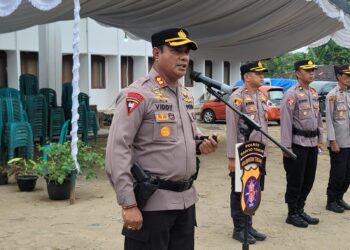 Polres Bartim Apel Konsolidasi Pengamanan di KPU untuk Pilkada 2024
