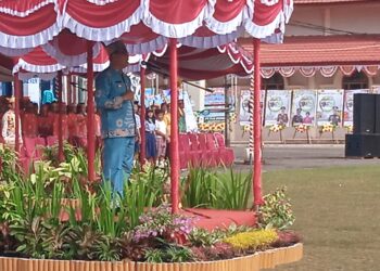 Upacara Peringatan Hari Jadi ke-22 Kabupaten Barito Timur Berlangsung Khidmat dan Sederhana