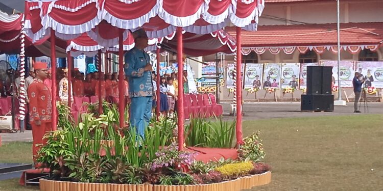 Upacara Peringatan Hari Jadi ke-22 Kabupaten Barito Timur Berlangsung Khidmat dan Sederhana