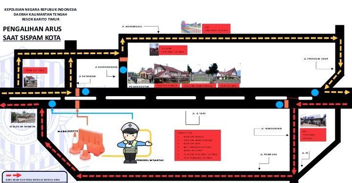 Mulai Besok, Arus Lalu Lintas Jalan Protokol Tamiang Layang Dialihkan. Ini Alasannya!