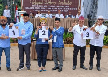 Tiga Pasangan Calon Resmi Bertarung di Pilkada Barito Timur 2024