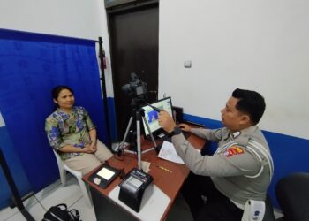 Satlantas Polres Barito Timur Adakan Dikmas Lantas untuk Peserta Uji SIM