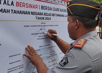 Rutan Kelas IIB Tamiang Layang Gelar Apel Deklarasi dan Penandatanganan Komitmen Bersama Rutan Bersinar