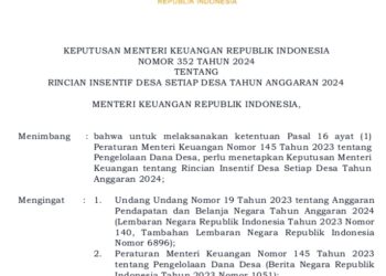 21 Desa di Barito Timur Terima Tambahan Insentif Dana Desa Tahun 2024