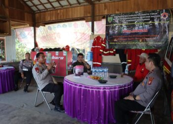 Kapolres Barito Timur Kunjungi Posko Siaga Karhutla di Ampah Kota, Tekankan Pentingnya Pencegahan