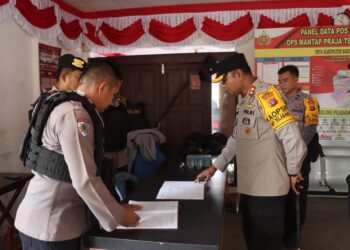Kapolres Barito Timur Laksanakan Patroli di Kantor Bawaslu dan KPU