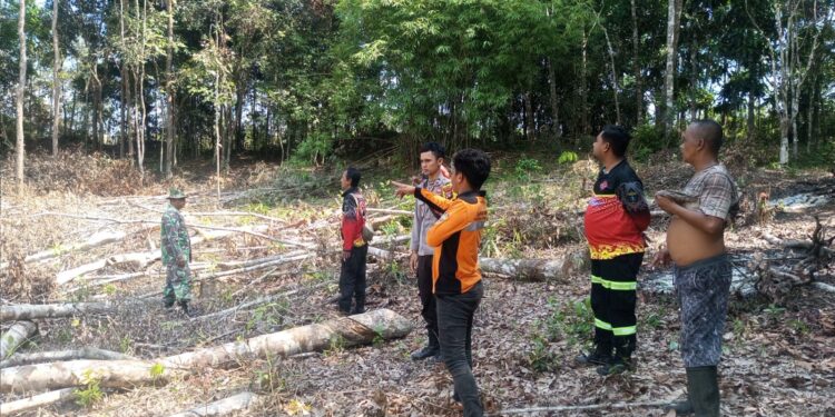 Polsek Dusun Timur Gelar Patroli Pencegahan Karhutla