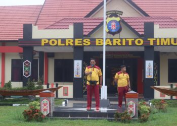 Iptu Budi Utomo Pimpin Apel Pagi, Tekankan Disiplin dan Pemberantasan Narkoba di Polres Bartim