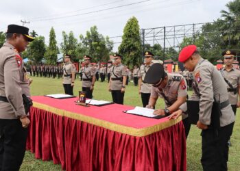 Kasat Intelkam dan Dua Kapolsek Polres Bartim Resmi Berganti