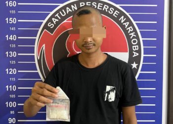 Satresnarkoba Polres Bartim Tangkap Buronan Kasus Narkoba di Ampah Kota