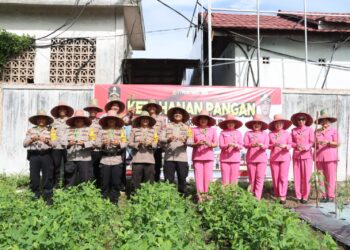 Polres Bartim Tanam Cabai dan Tomat, Dukung Program Asta Cita Ketahanan Pangan Nasional
