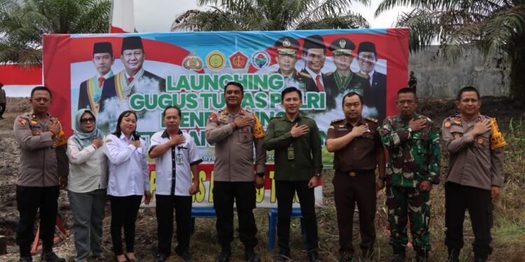 Polres Barito Timur Luncurkan Gugus Tugas Polri Mendukung Ketahanan Pangan