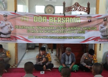 Polres Bartim Gelar Doa Bersama untuk Kelancaran Pilkada Serentak 2024
