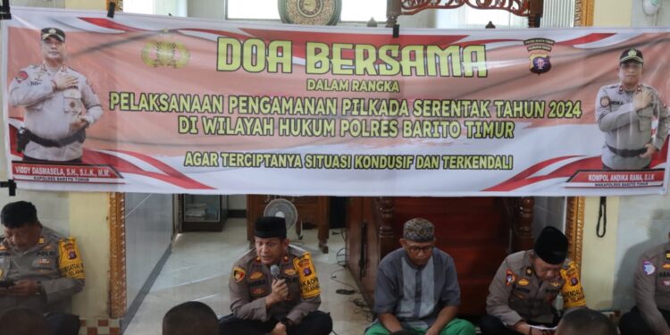 Polres Bartim Gelar Doa Bersama untuk Kelancaran Pilkada Serentak 2024