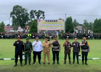 Rutan Tamiang Layang Ikuti Apel Pergeseran Personel Pengamanan TPS Pilkada 2024