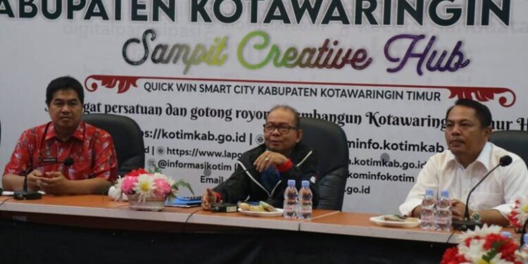 Ketua Fraksi Gerindra DPRD Barito Timur Koordinasi ke Diskominfo Kotim Bahas Internet Desa
