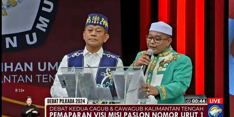 Willy-Habib Paparkan Kolaborasi Budaya Lokal Dalam Pelayanan di Debat Kedua Pilkada Kalteng