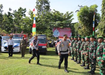 Kapolres Barito Timur Pimpin Apel Gelar Pasukan Operasi Lilin Telabang 2024