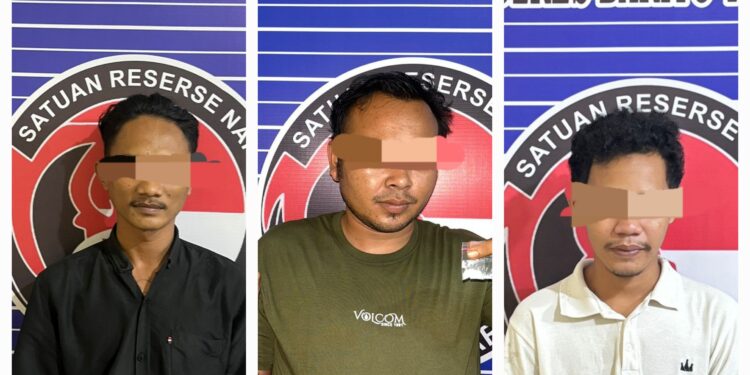 Satresnarkoba Polres Bartim Gulung Jaringan Sabu, Tiga Pengedar Ditangkap